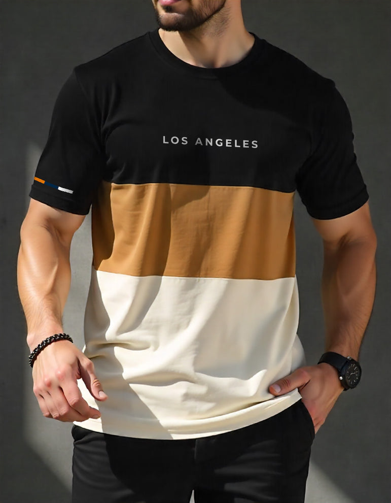 CAMISETA TRICOLOR LOS ANGELES