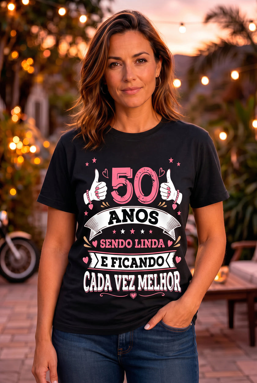 Camiseta Feminina Cada Vez Melhor