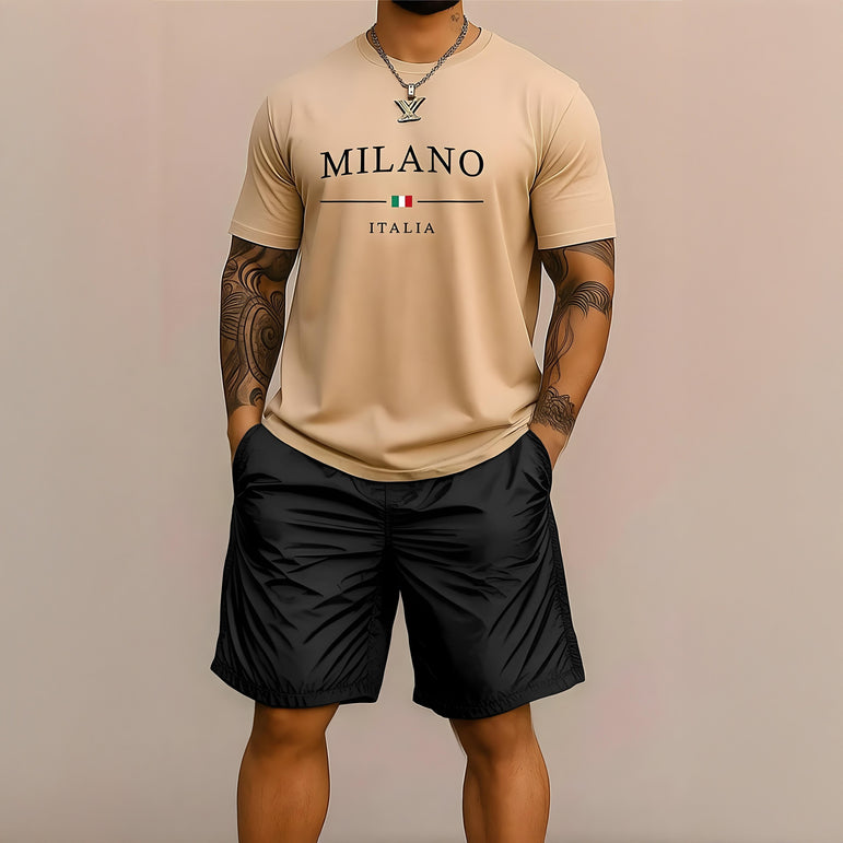 CAMISETA MILANO ITALIA 100% ALGODÃO
