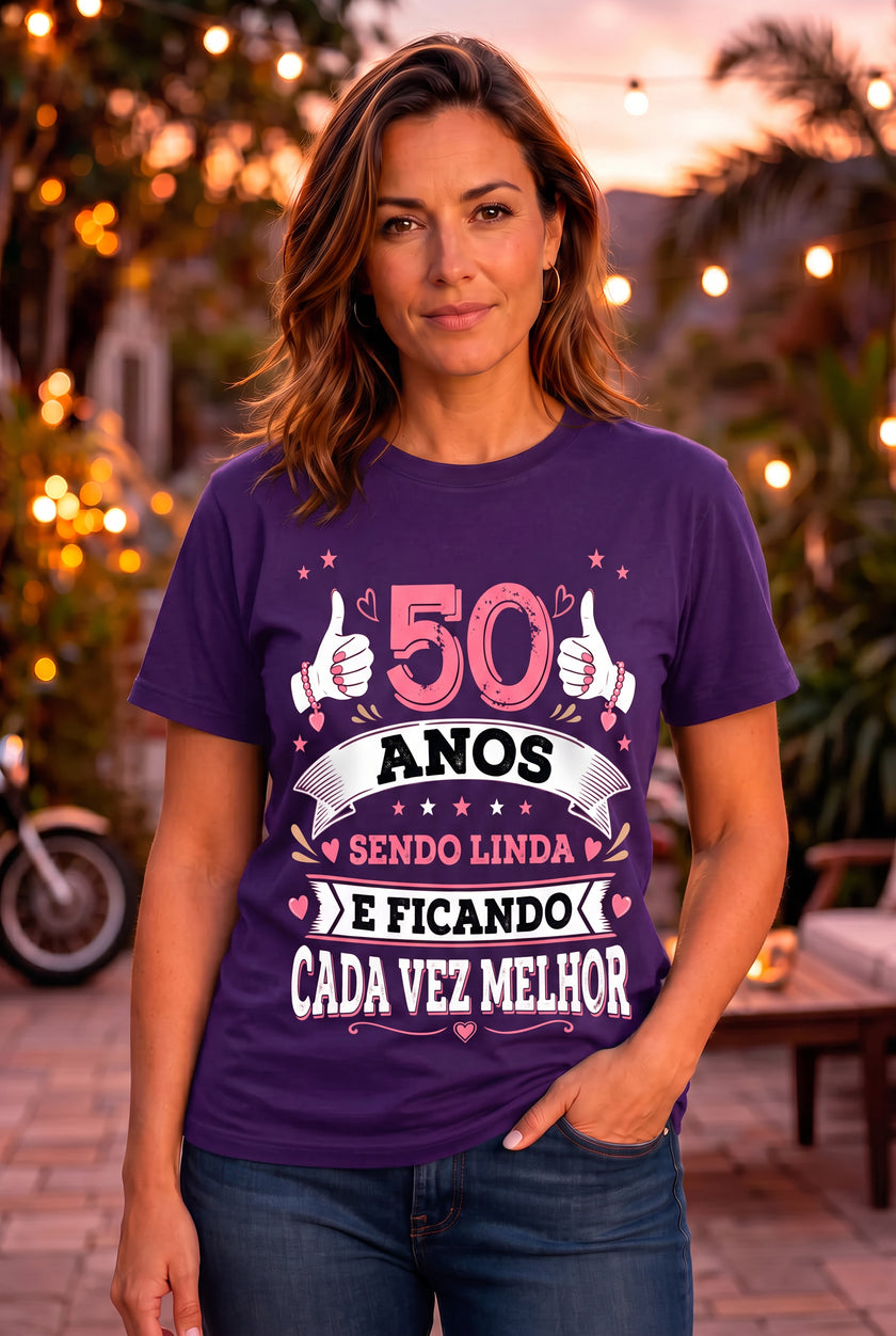 Camiseta Feminina Cada Vez Melhor