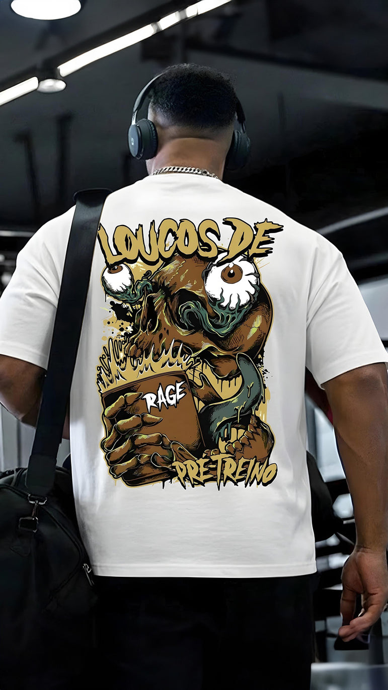 CAMISETA MASCULINA LOUCOS DE PRÉ-TREINO