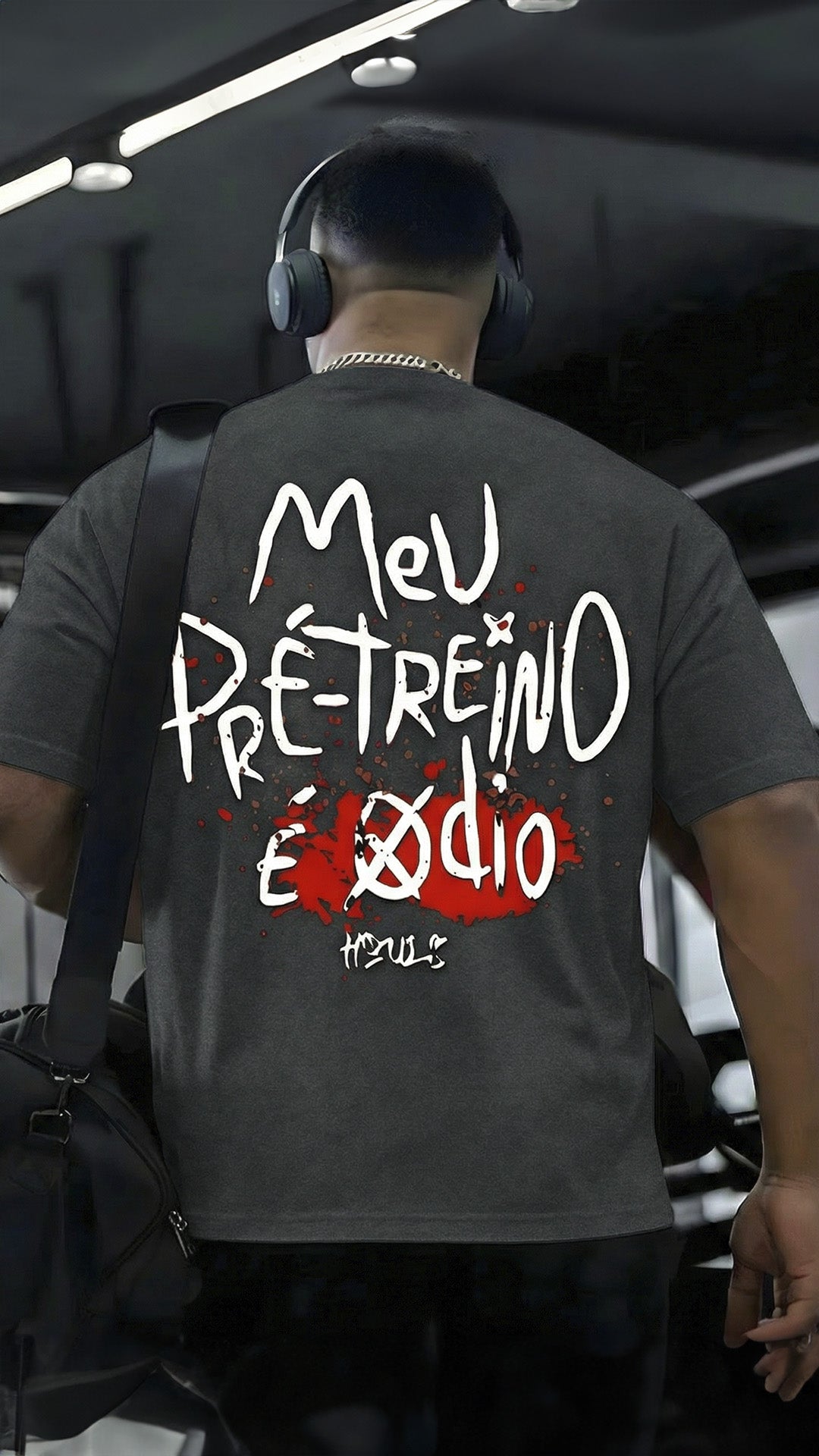 CAMISETA MASCULINA MEU PRÉ-TREINO É ÓDIO
