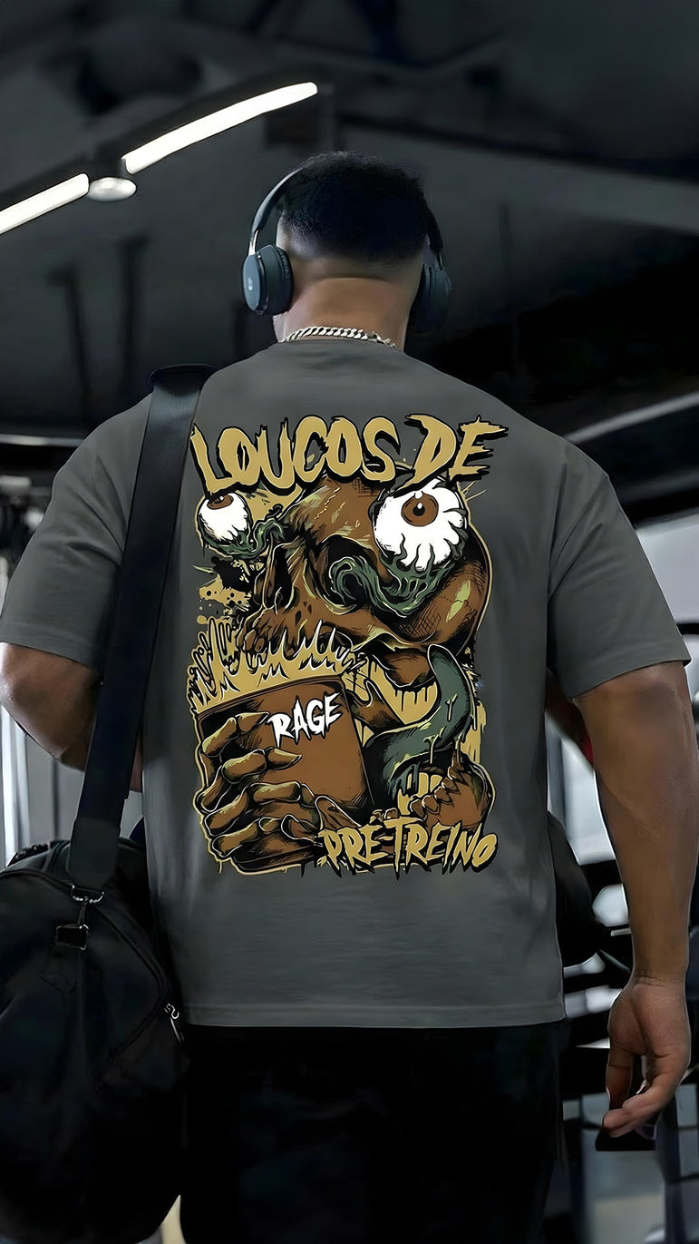 CAMISETA MASCULINA LOUCOS DE PRÉ-TREINO