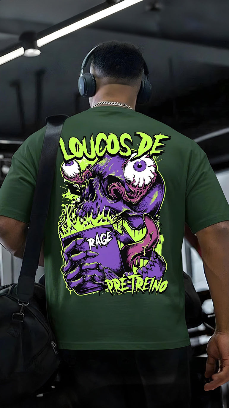 CAMISETA MASCULINA LOUCOS DE PRÉ-TREINO