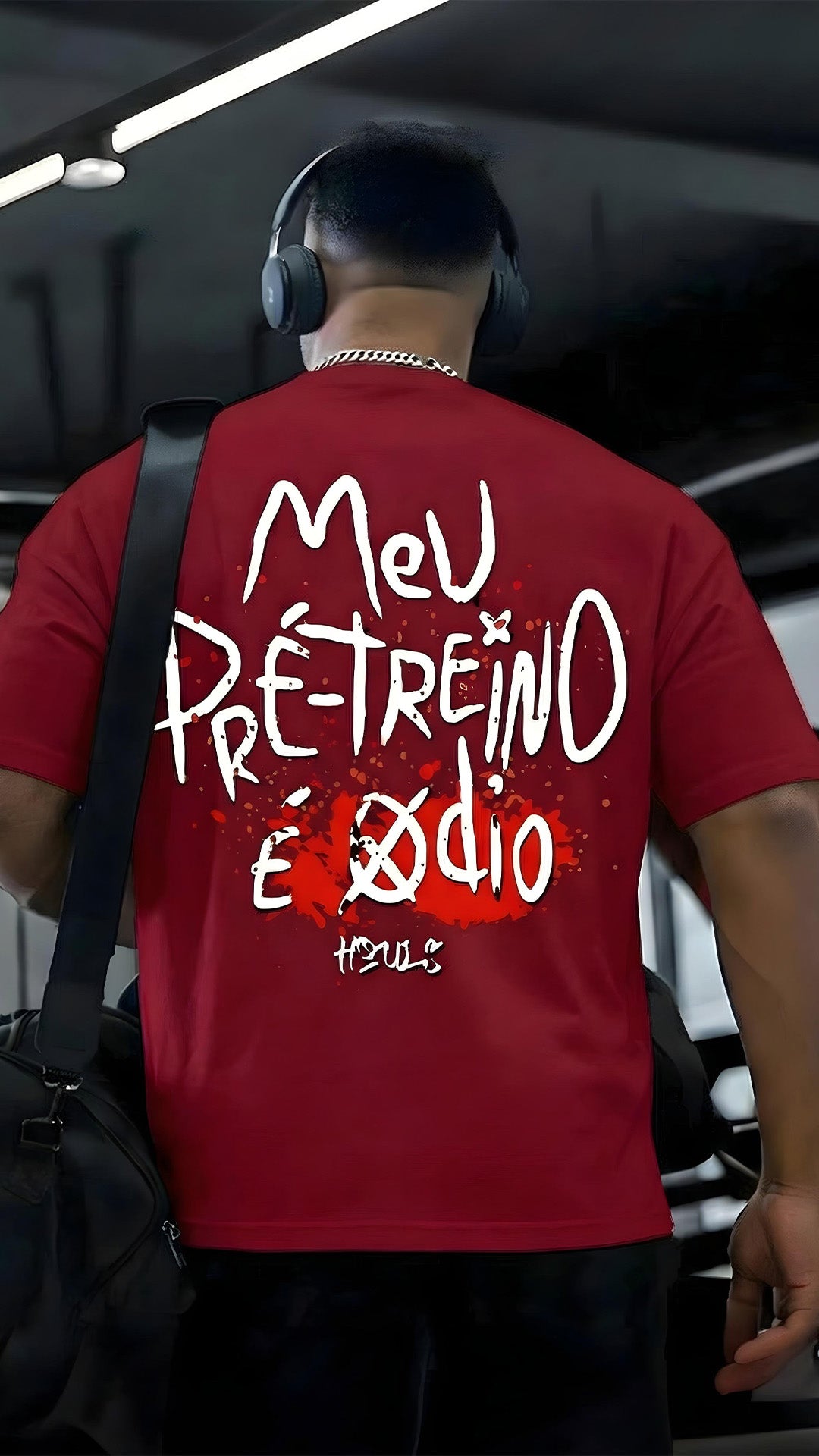 CAMISETA MASCULINA MEU PRÉ-TREINO É ÓDIO