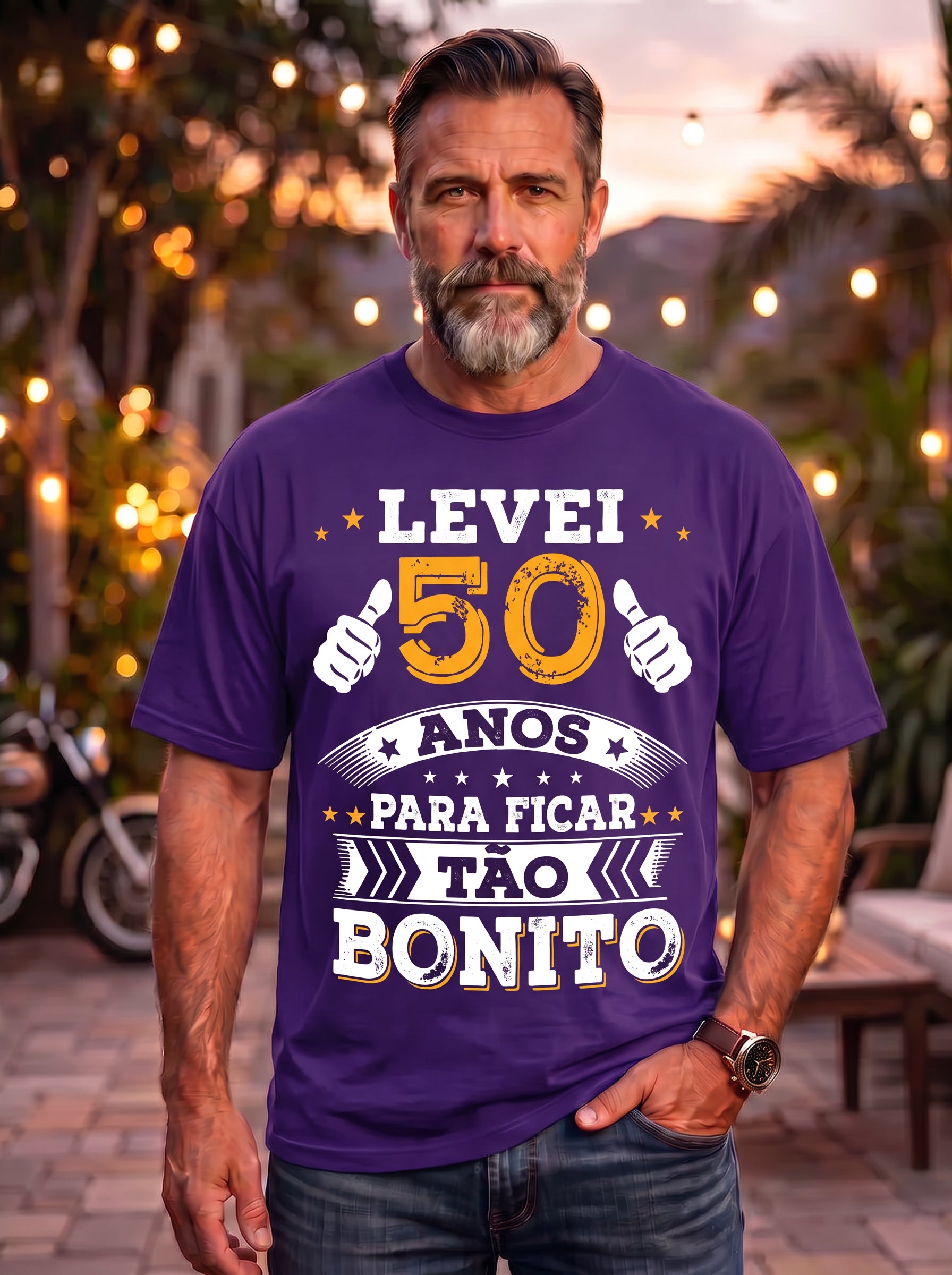 Camiseta Levei 50 Anos Para Ficar Tão Bonito