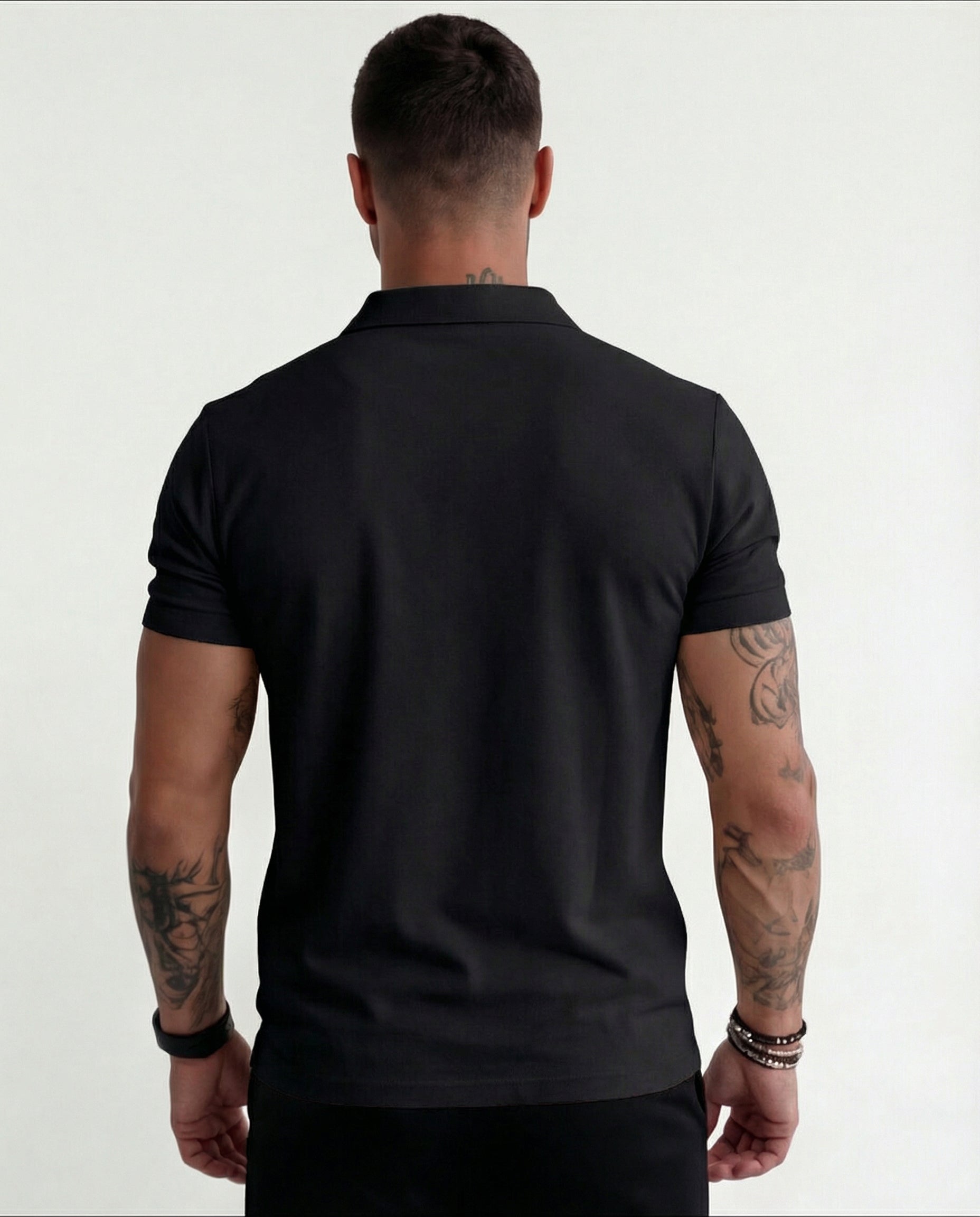 CAMISA POLO LISA PRETA