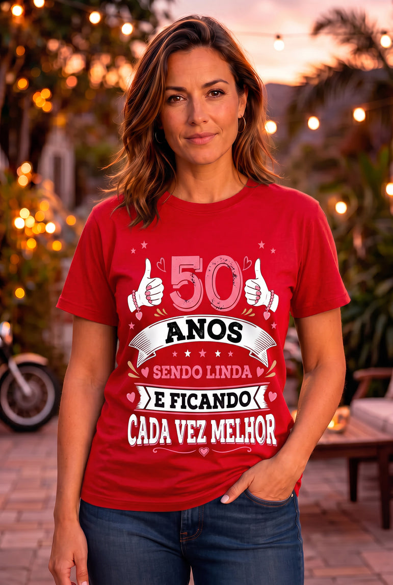 Camiseta Feminina Cada Vez Melhor