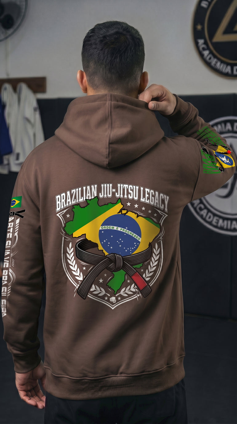 BLUSA DE MOLETOM BRAZILIAN JIU JITSU LEGACY