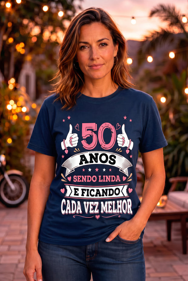 Camiseta Feminina Cada Vez Melhor