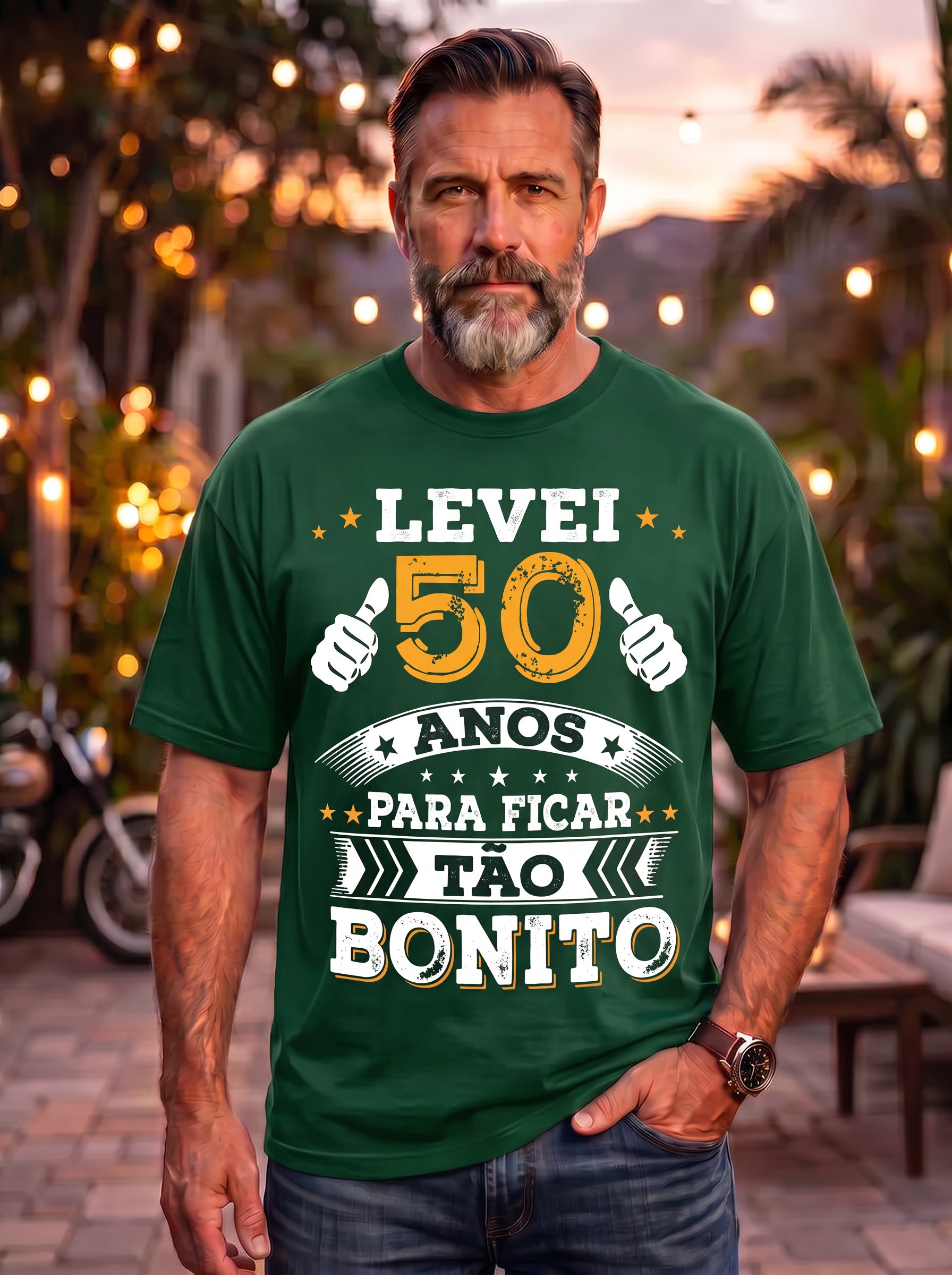Camiseta Levei 50 Anos Para Ficar Tão Bonito