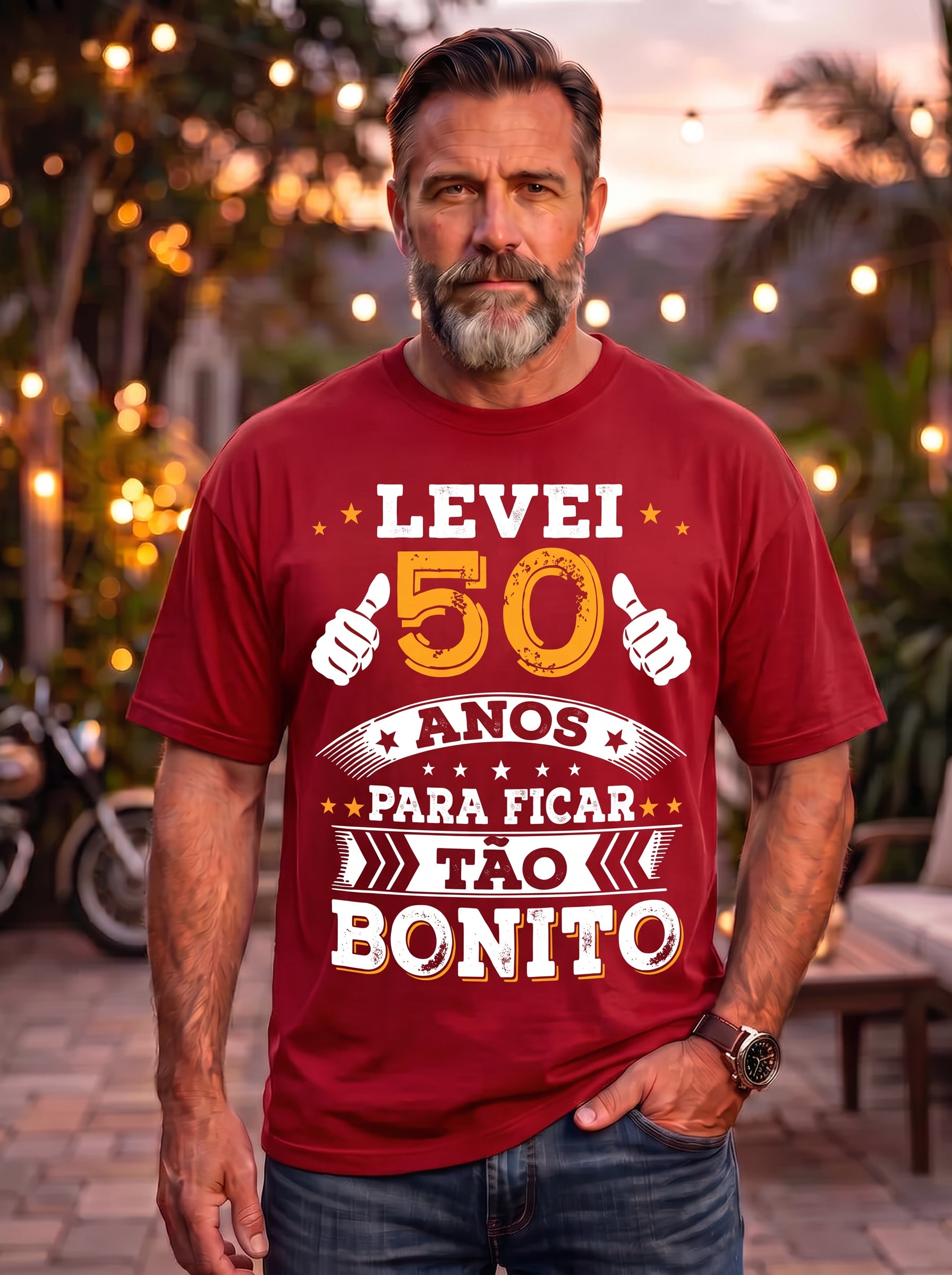 Camiseta Levei 50 Anos Para Ficar Tão Bonito