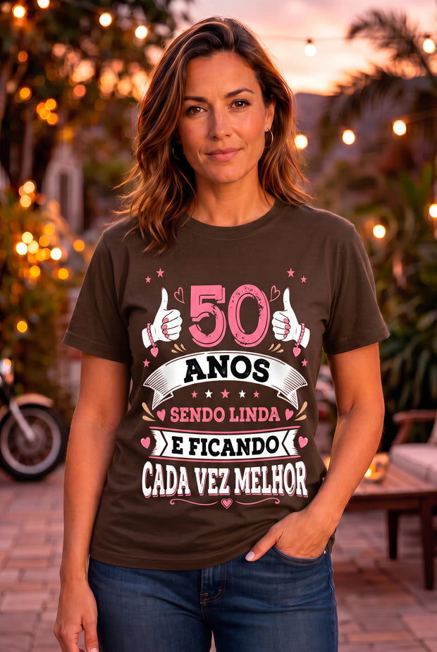 Camiseta Feminina Cada Vez Melhor