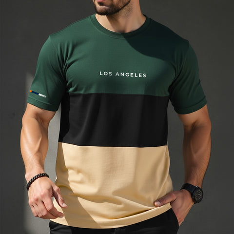 CAMISETA TRICOLOR LOS ANGELES