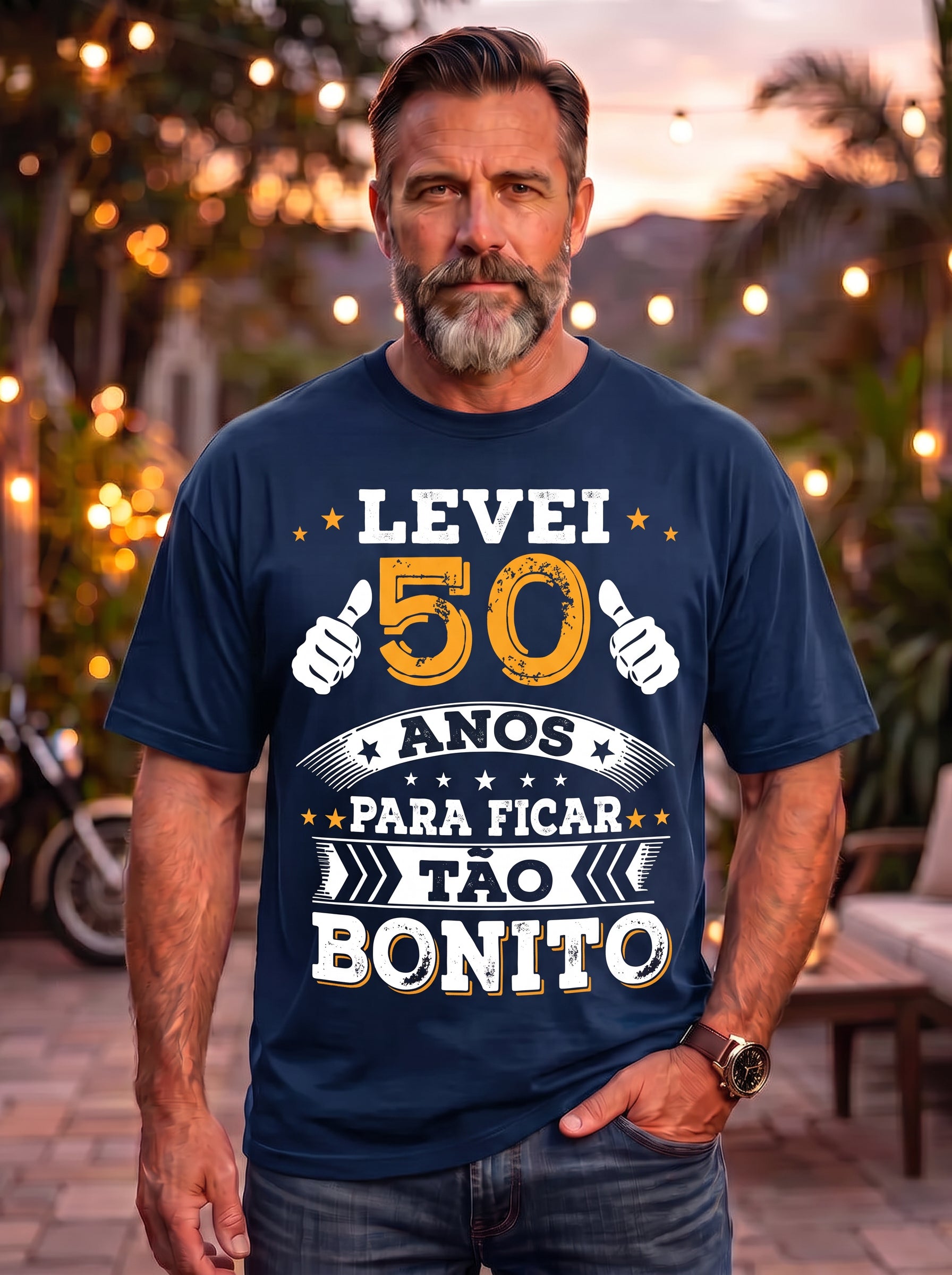 Camiseta Levei 50 Anos Para Ficar Tão Bonito