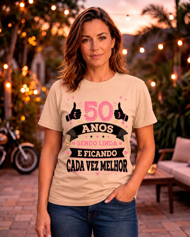 Camiseta Feminina Cada Vez Melhor