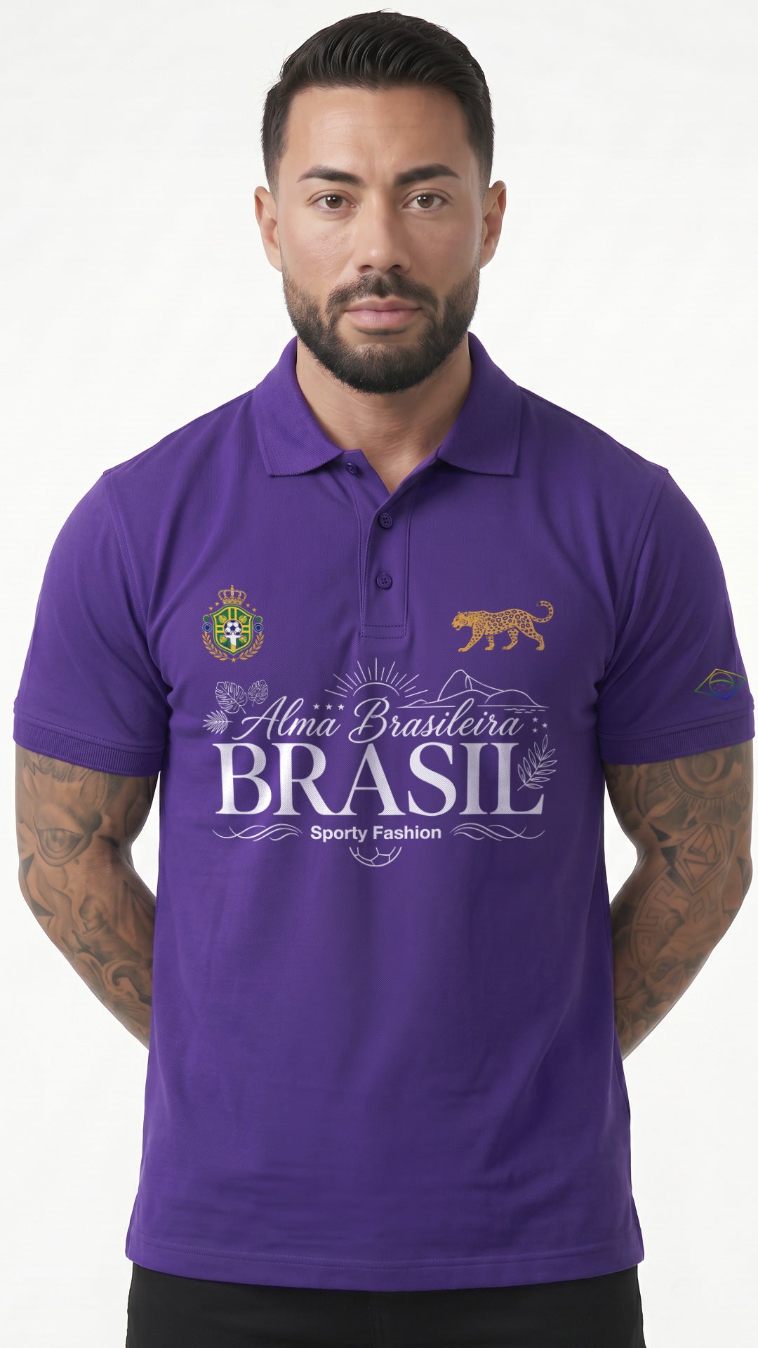 CAMISA POLO MASCULINA ALMA BRASILEIRA