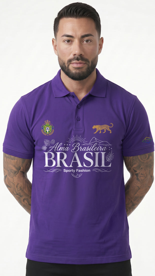 CAMISA POLO MASCULINA ALMA BRASILEIRA
