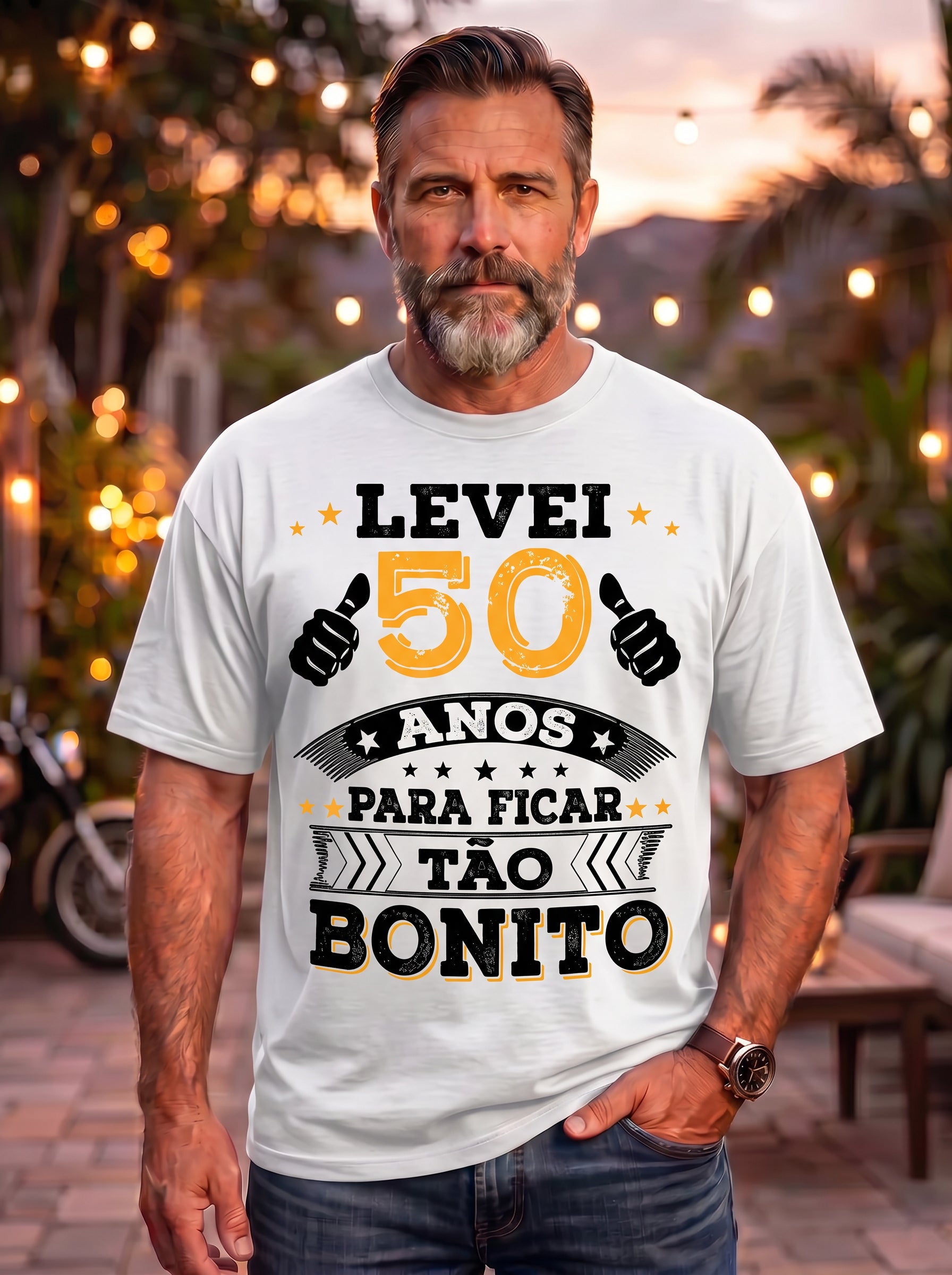 Camiseta Levei 50 Anos Para Ficar Tão Bonito
