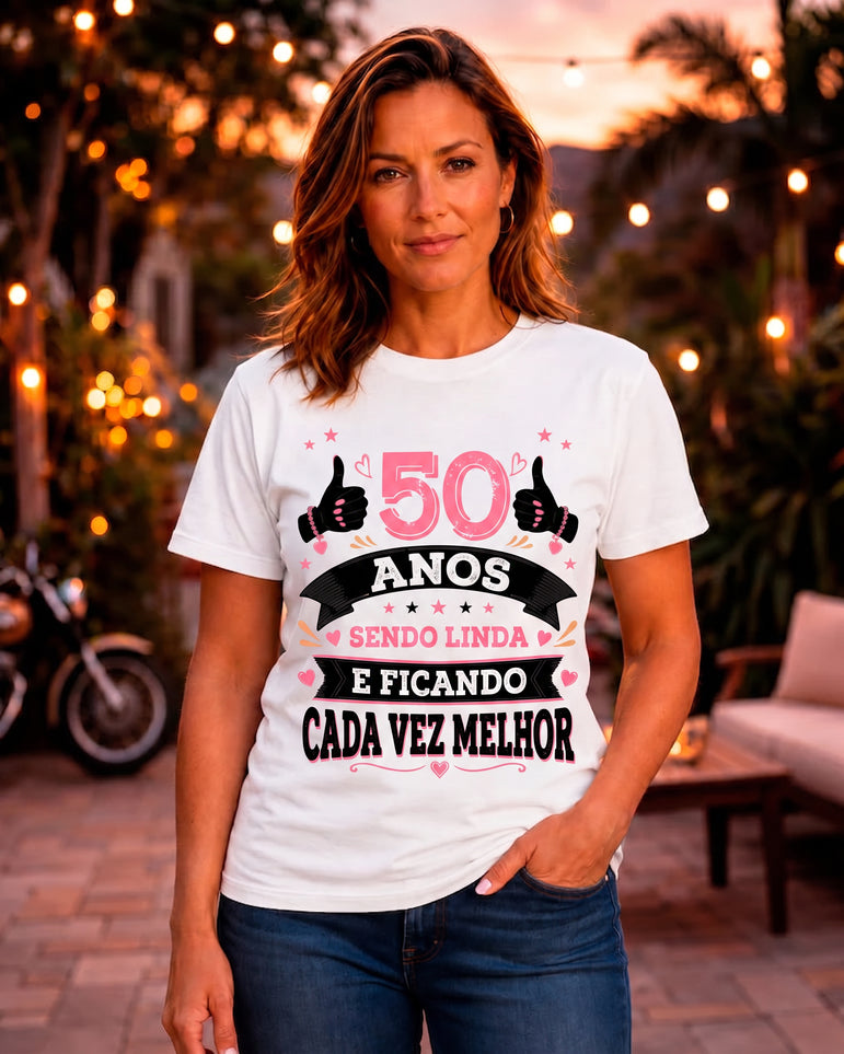 Camiseta Feminina Cada Vez Melhor