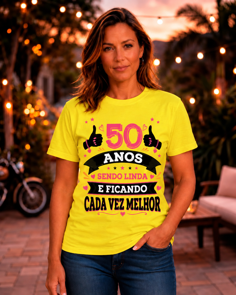 Camiseta Feminina Cada Vez Melhor