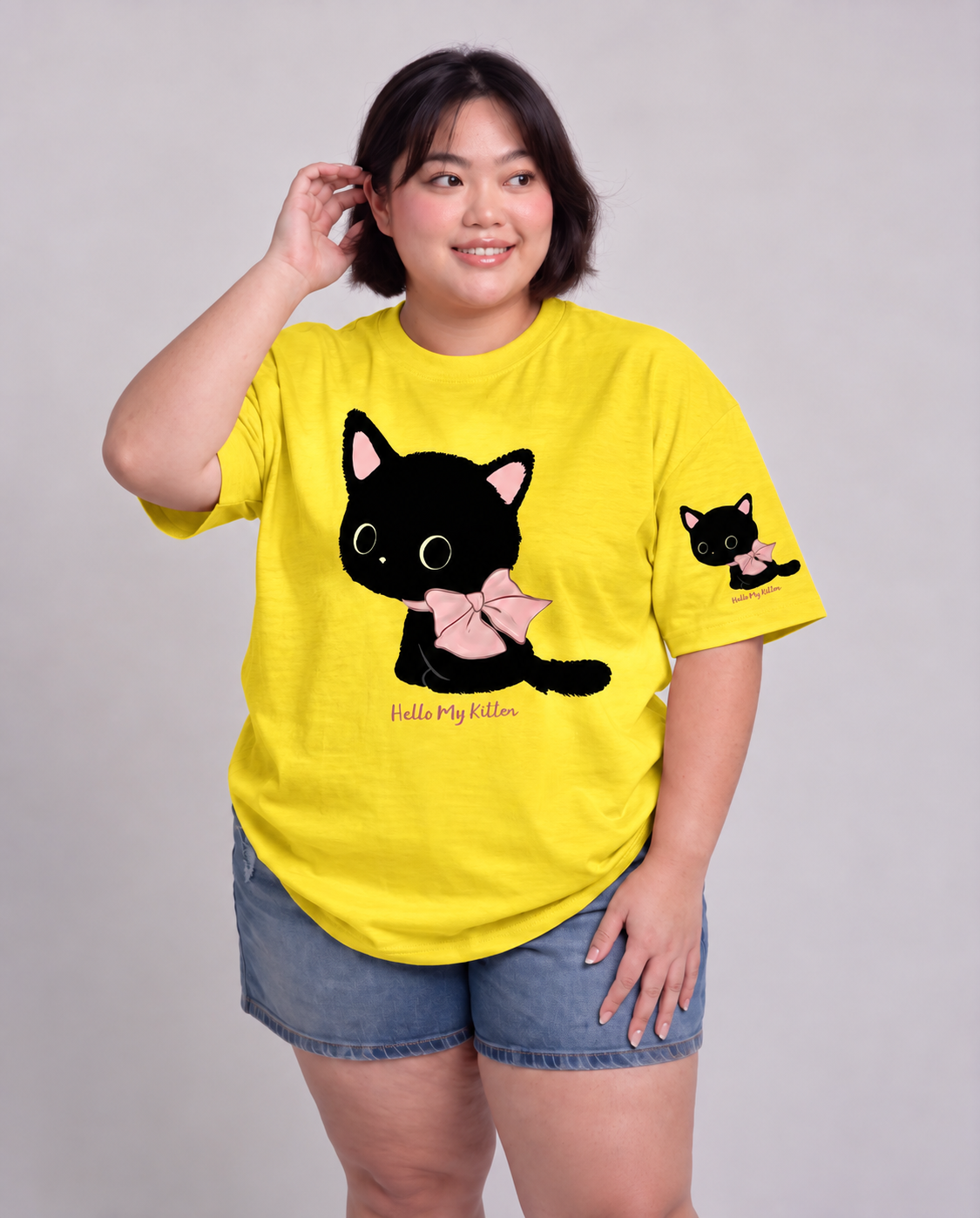 Camiseta Feminina Hello My Kitten