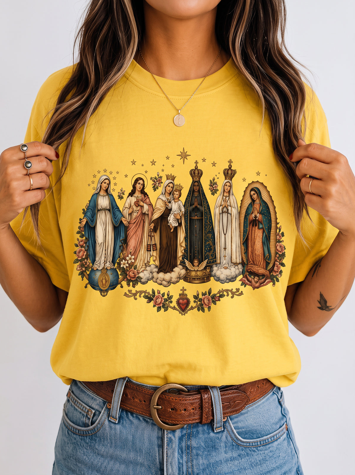 Camiseta Católica Nossa Senhora Feminina