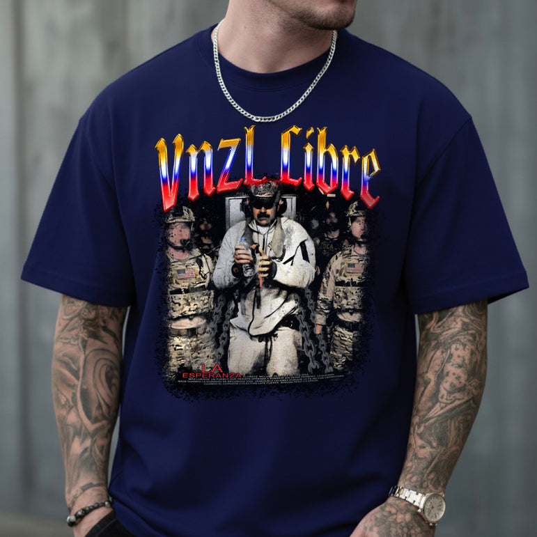 CAMISETA MASCULINA VNZL LIBRE MADURO