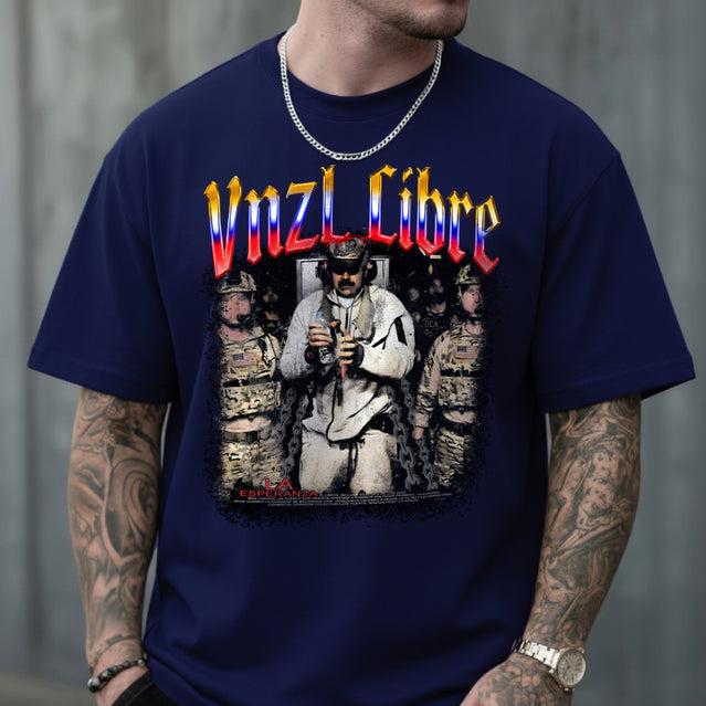 CAMISETA MASCULINA VNZL LIBRE MADURO