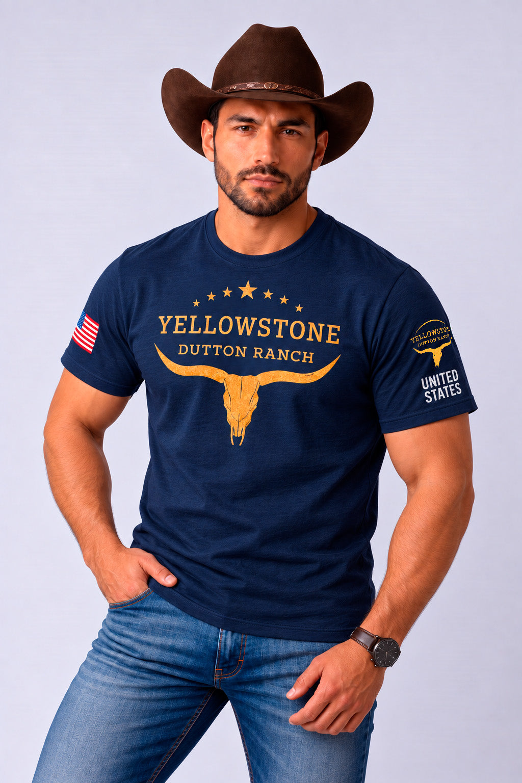 Camiseta Yellowstone Dutton Ranch – Estilo Western Country