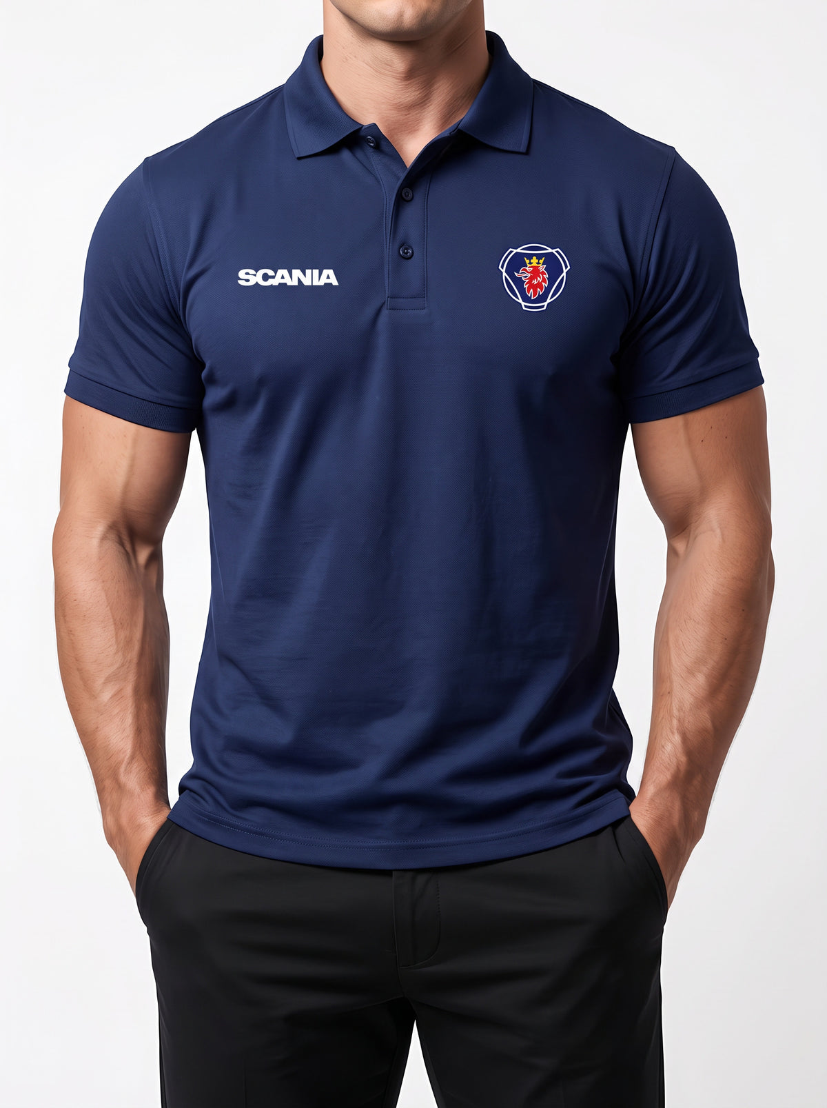 Camisa Polo Scania – Estrada, Potência e Estilo