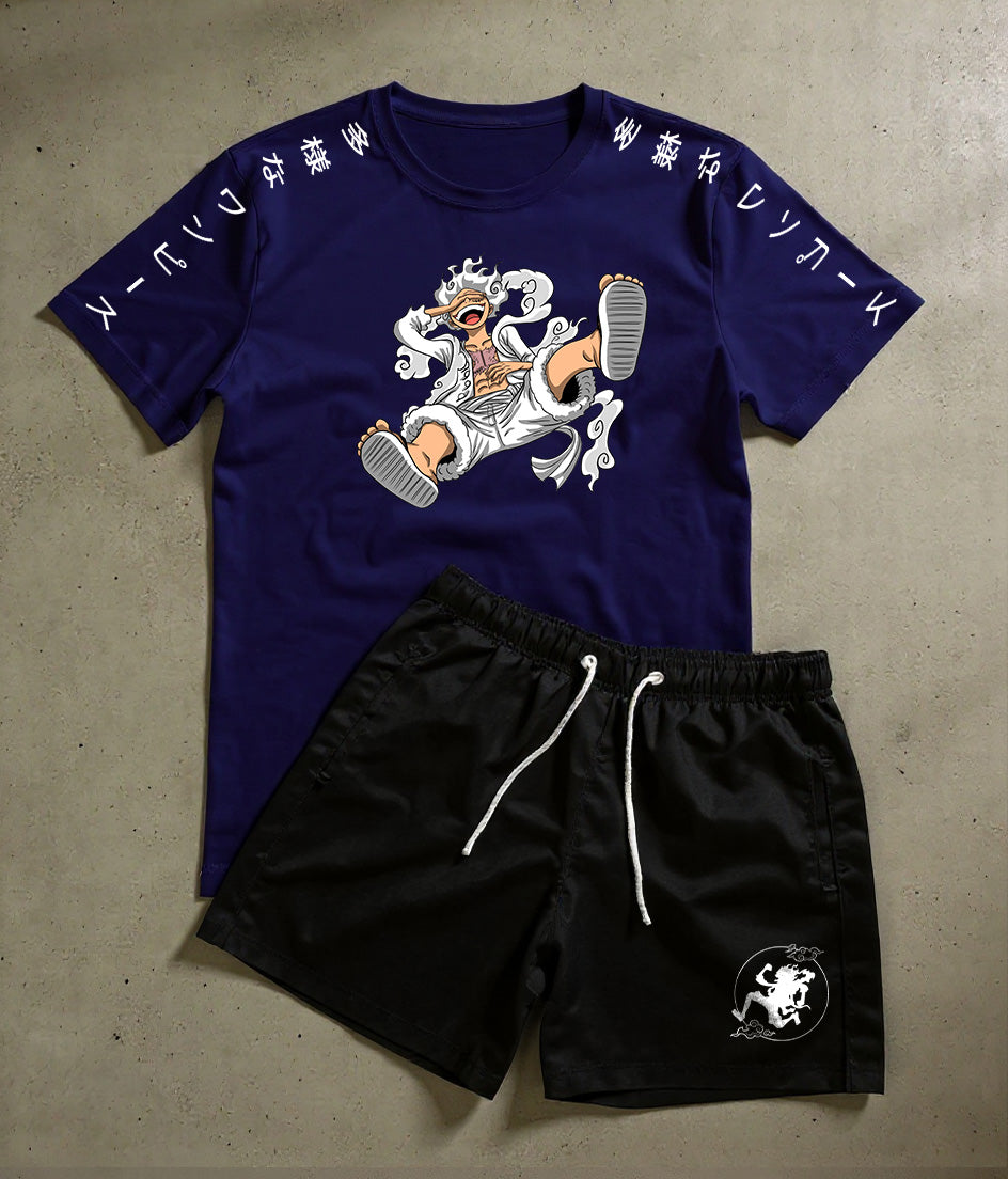 CONJUNTO CHAPÉU DE PALHA - LUFF GEAR 5 - ONE PIECE