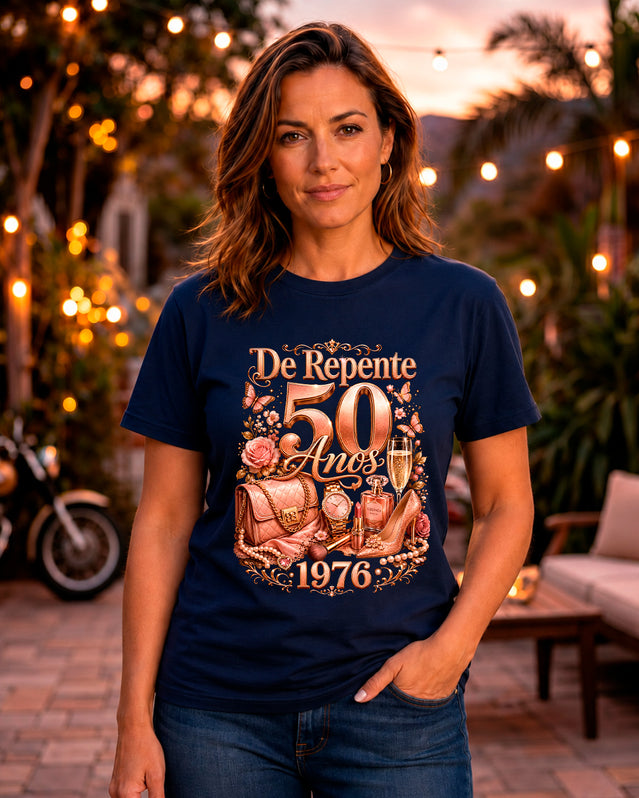 Camiseta Aniversário Feminina De Repente