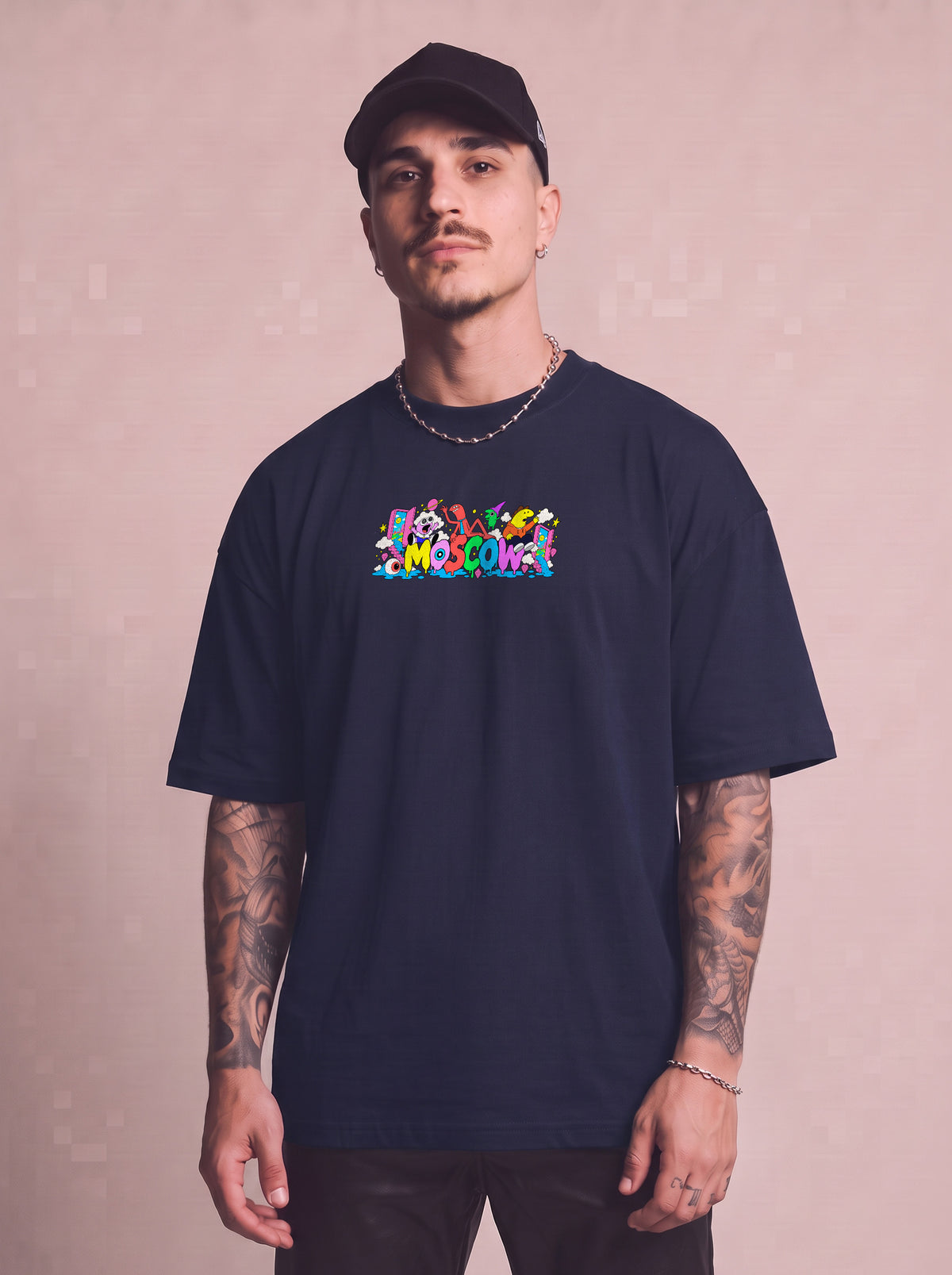 CAMISETA MASCULINA SMILING FRIENDS - COLOR CHAOS