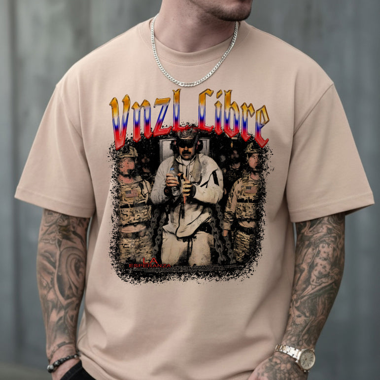 CAMISETA MASCULINA VNZL LIBRE MADURO