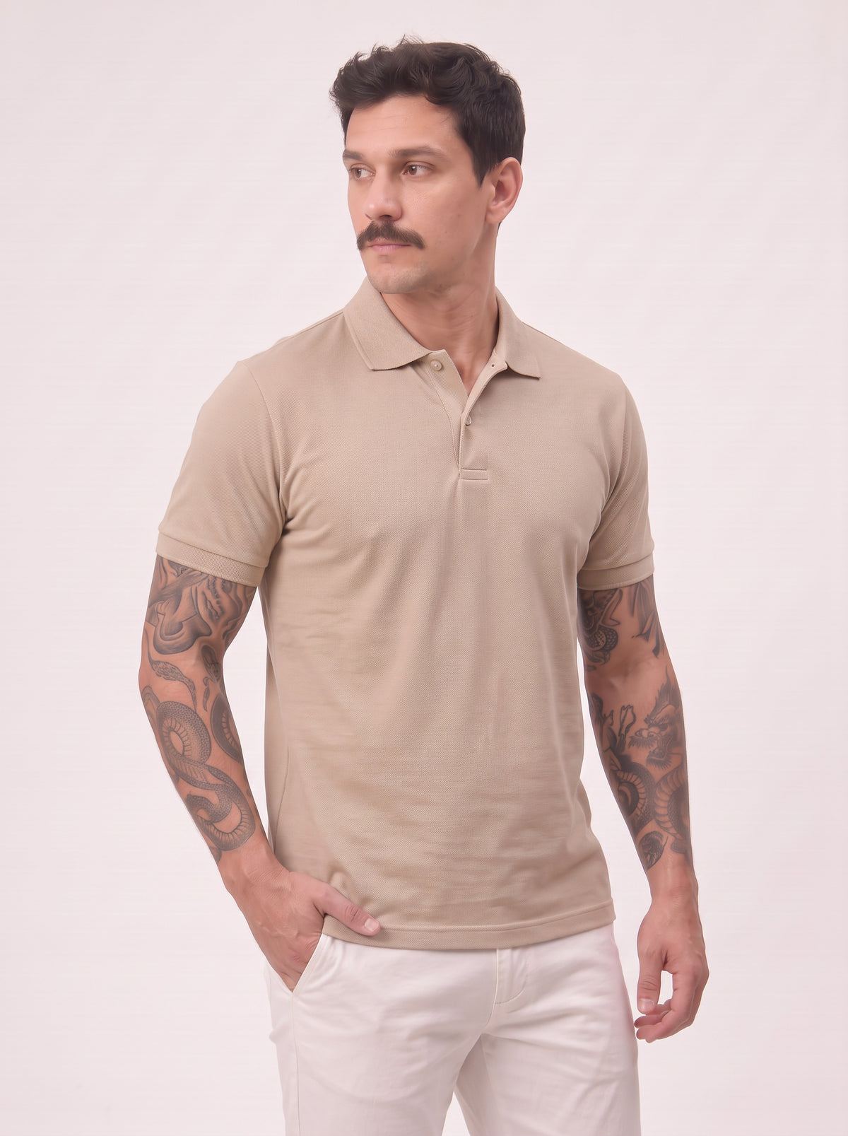 Camisa Polo Masculina Básica Piquet Manga Curta – Elegância e Conforto