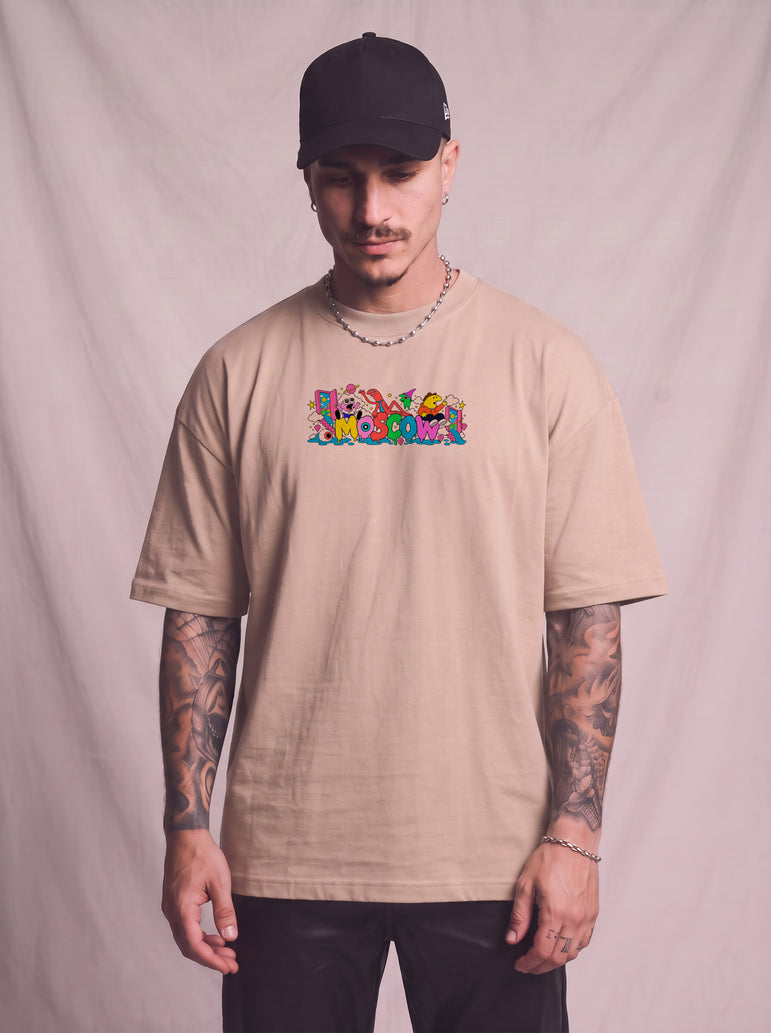 CAMISETA MASCULINA SMILING FRIENDS - COLOR CHAOS