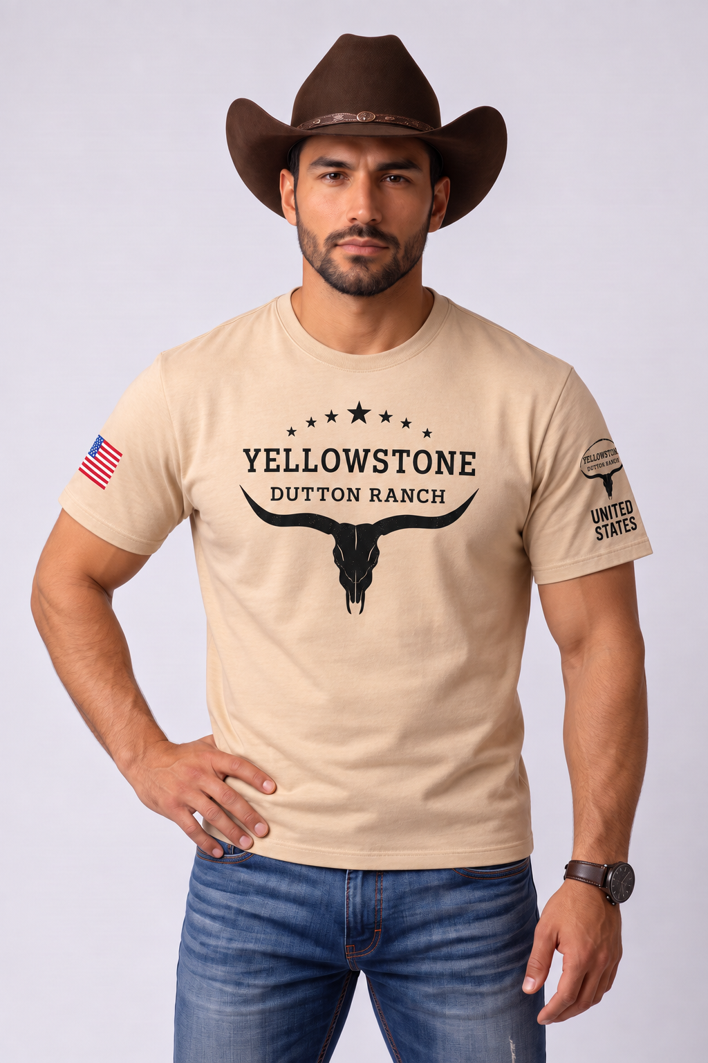 Camiseta Yellowstone Dutton Ranch – Estilo Western Country