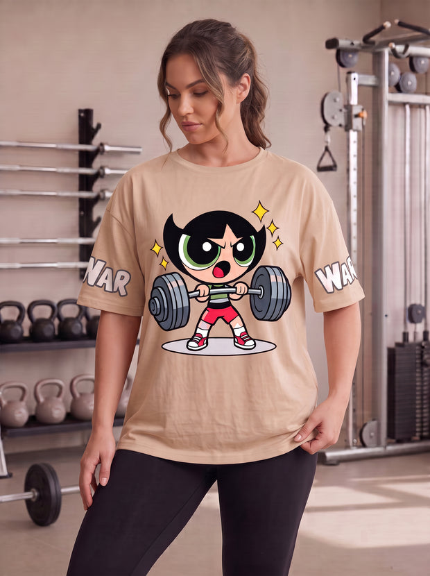 Camiseta Feminina Docinho Gym War Manga