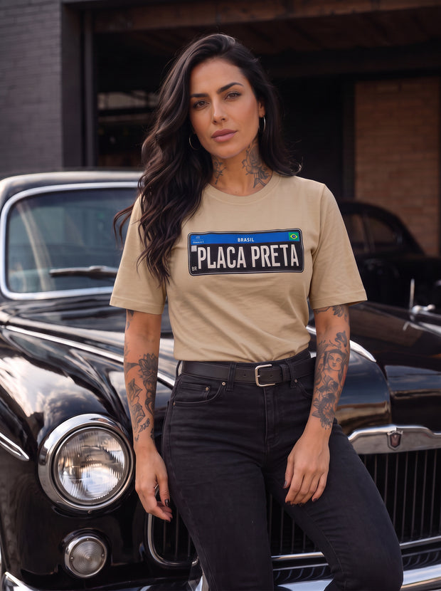 Camiseta Placa Preta Brasil – Paixão por Clássicos