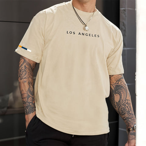 CAMISETA MASCULINA LOS ANGELES TRICOLOR