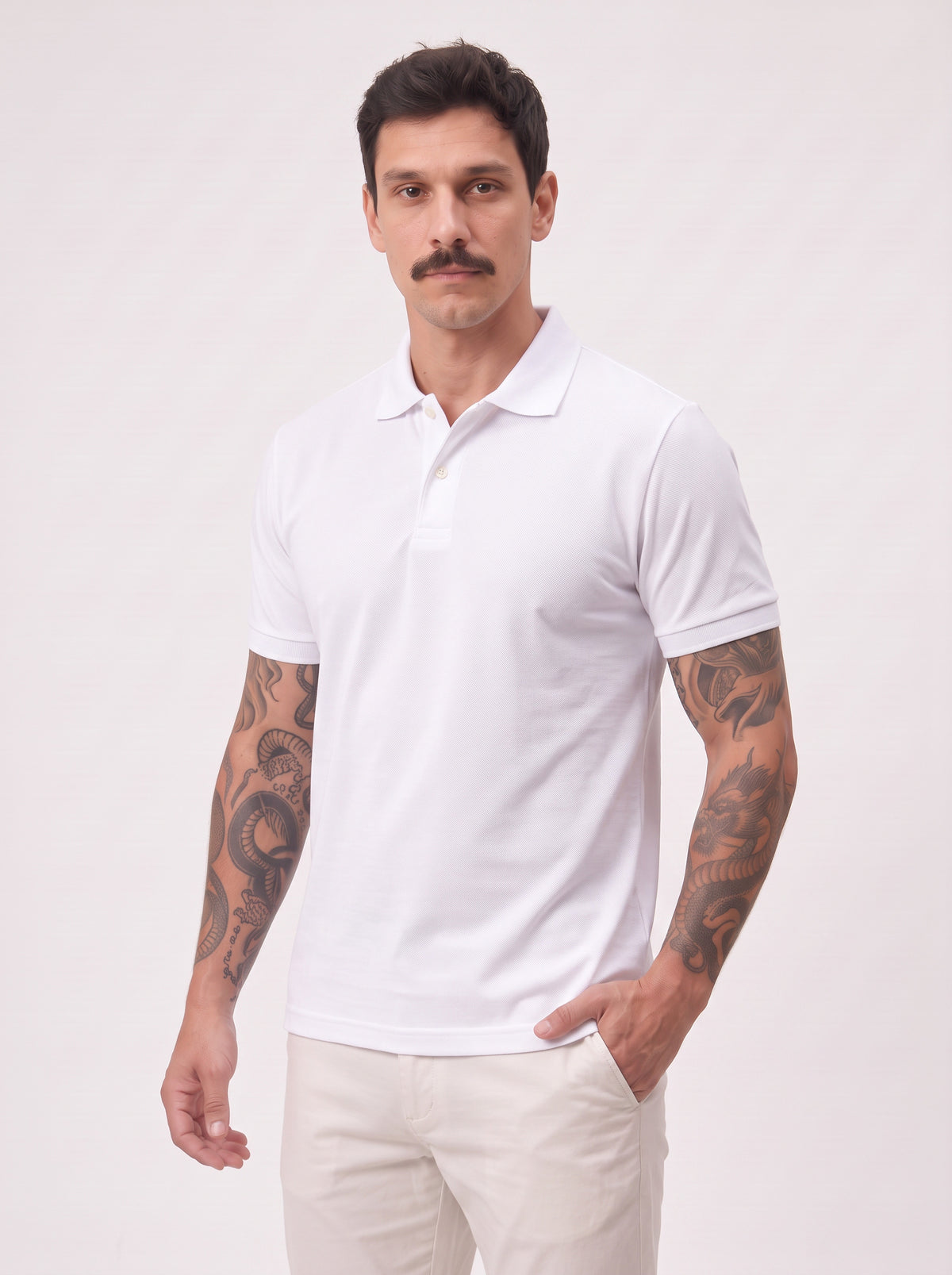 Camisa Polo Masculina Básica Piquet Manga Curta – Elegância e Conforto