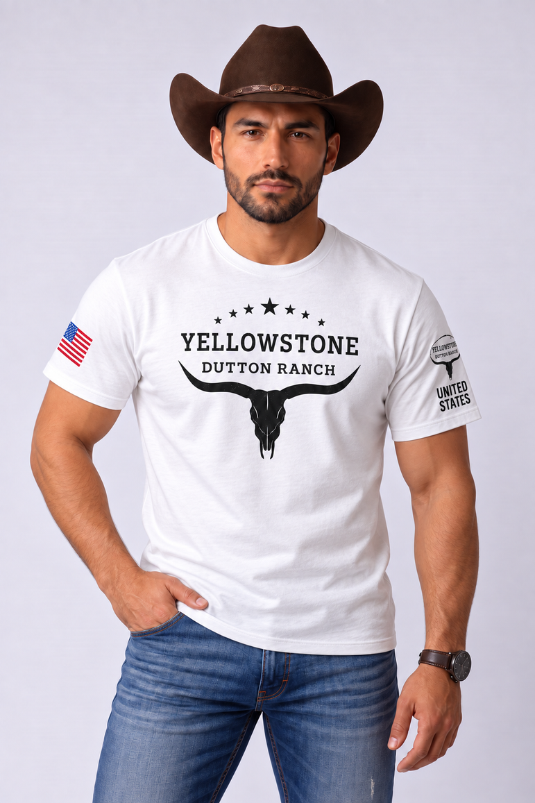 Camiseta Yellowstone Dutton Ranch – Estilo Western Country
