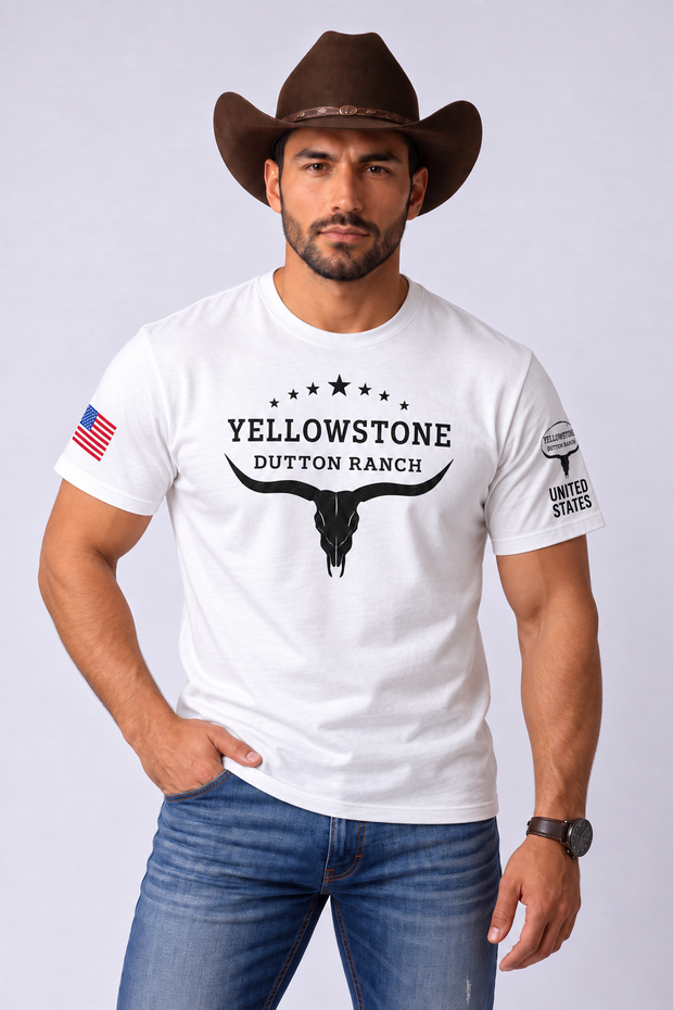 Camiseta Yellowstone Dutton Ranch – Estilo Western Country