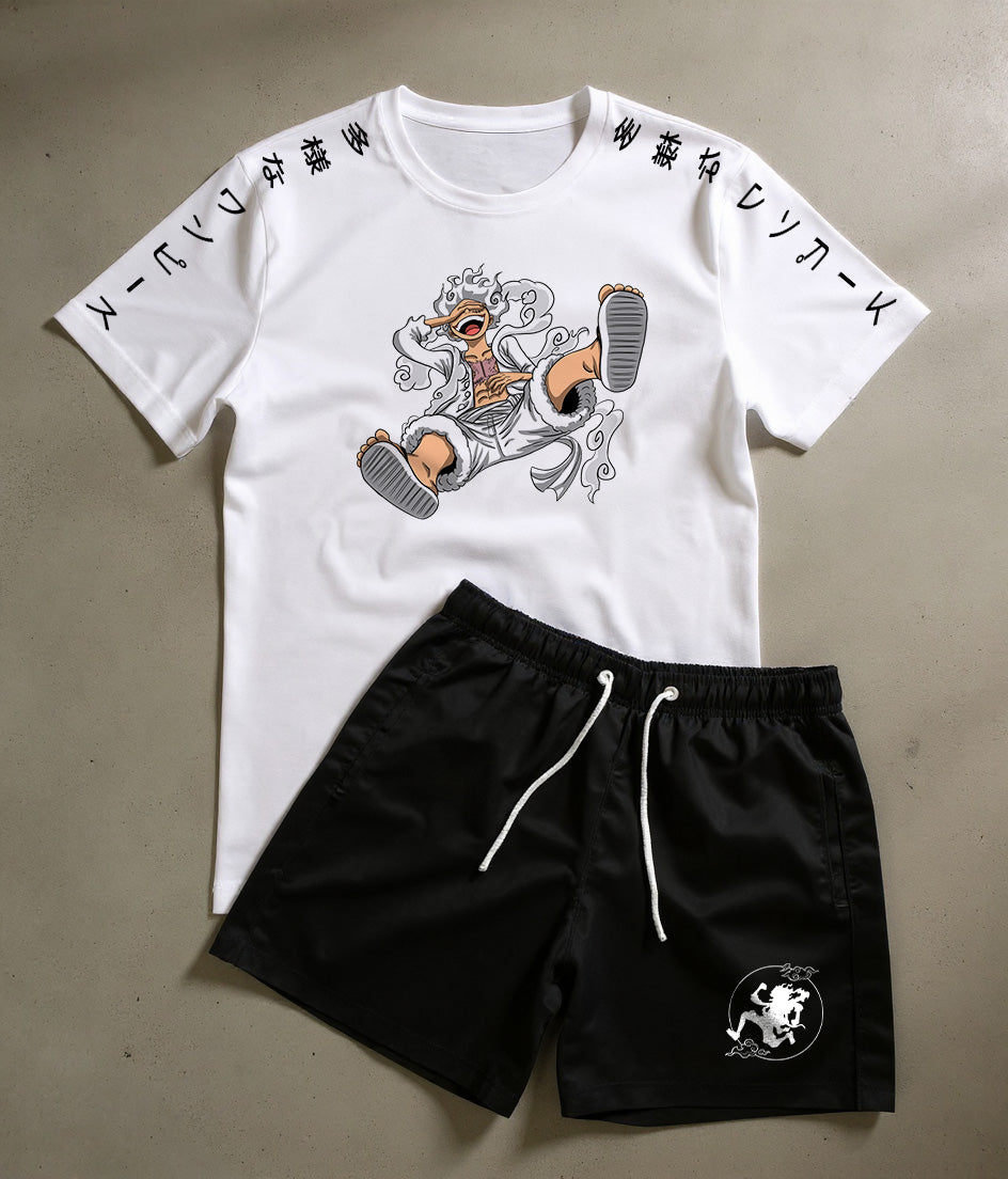 CONJUNTO CHAPÉU DE PALHA - LUFF GEAR 5 - ONE PIECE