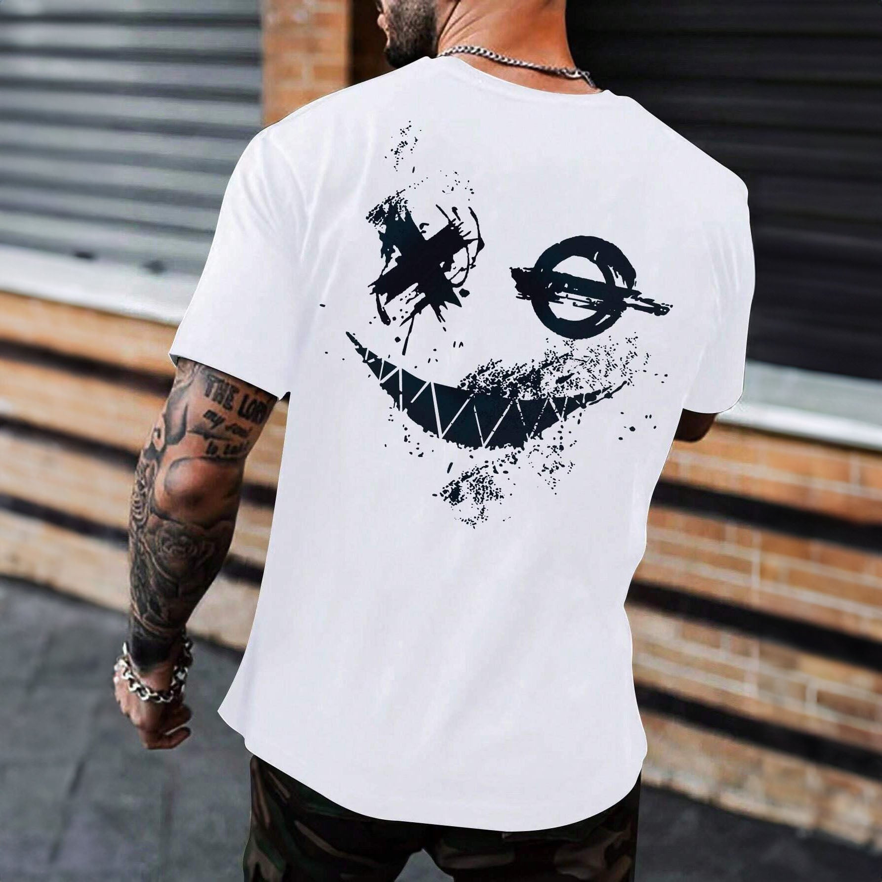 Camiseta Masculina Smile X O T-shirt Manfinity Camisa 100% Algodão