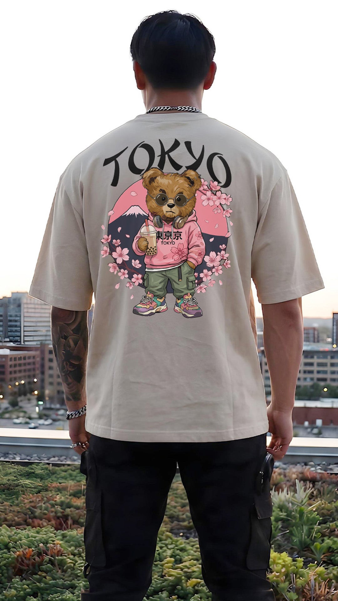 CAMISETA MASCULINA TOKYO BEAR