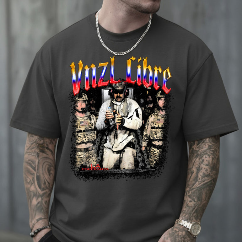 CAMISETA MASCULINA VNZL LIBRE MADURO
