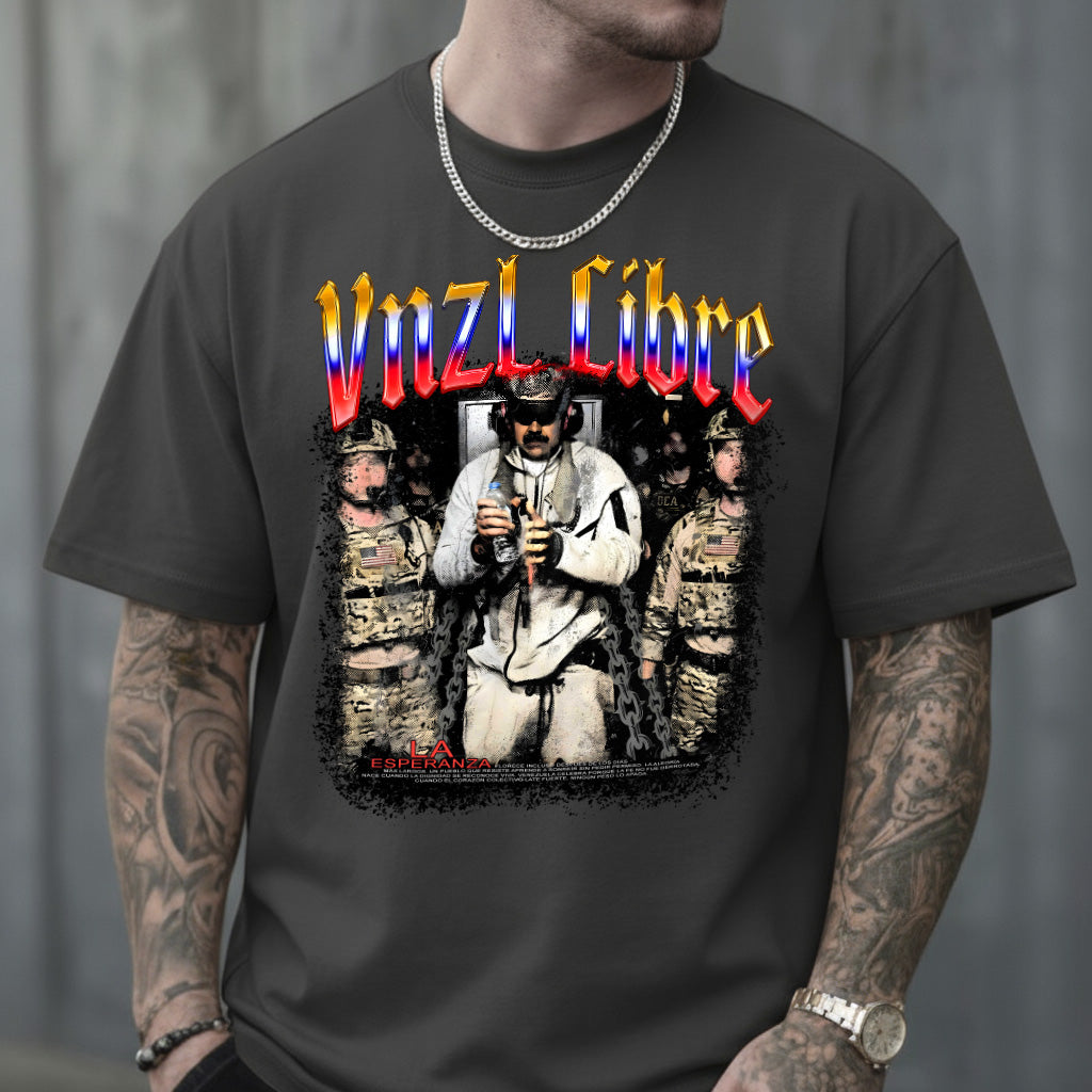 CAMISETA MASCULINA VNZL LIBRE MADURO