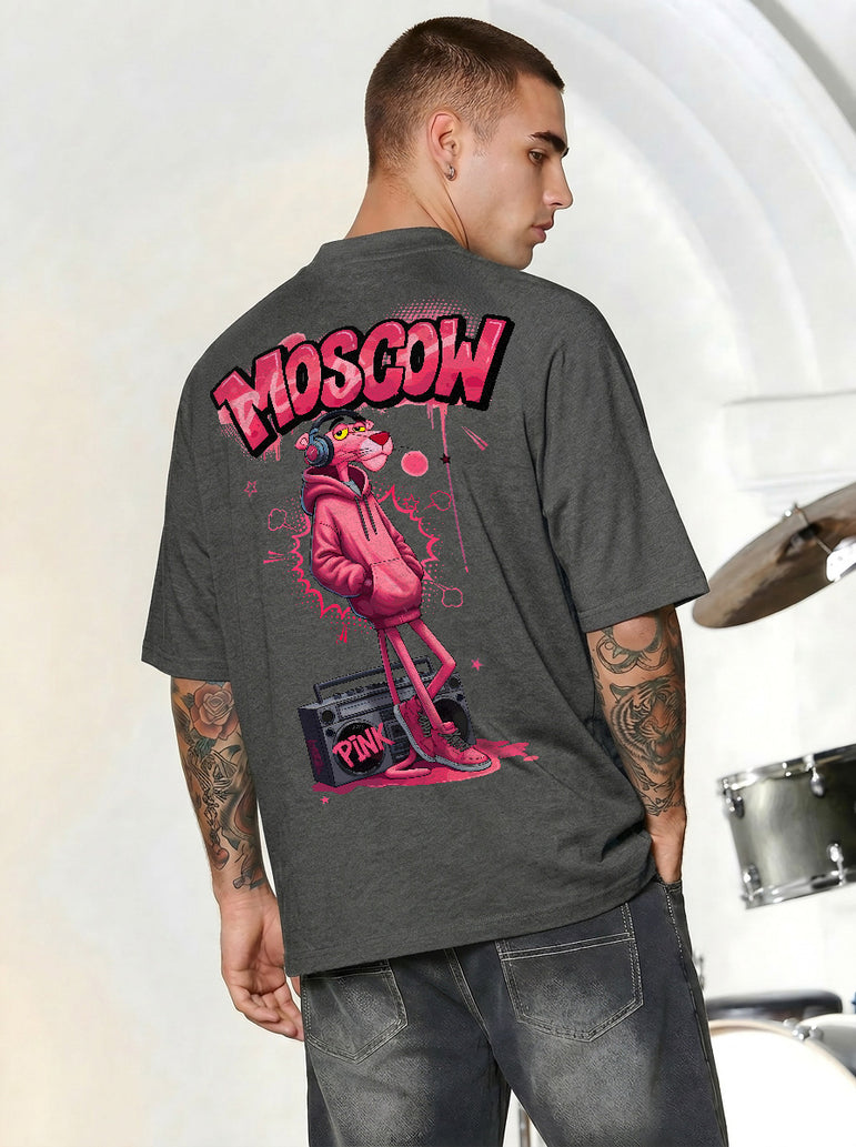 CAMISETA MASCULINA MOSCOW PINK PANTHER